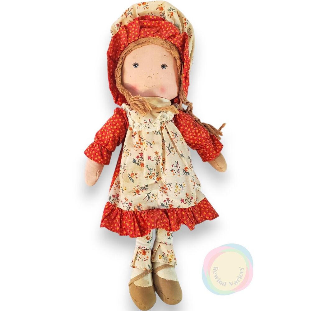 Vintage Knickerbocker Carrie Doll 15" Holly Hobbie Friend Complete